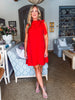 Touch of Glam Mini Dress-Red