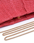 Breeze Woven Clutch-Coral