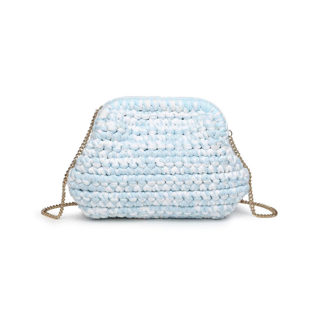 Raya Clutch-Ice Blue