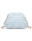 Raya Clutch-Ice Blue