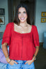 Scarlet Harvest Lace Top