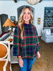 Tree Topper Plaid Top-Navy