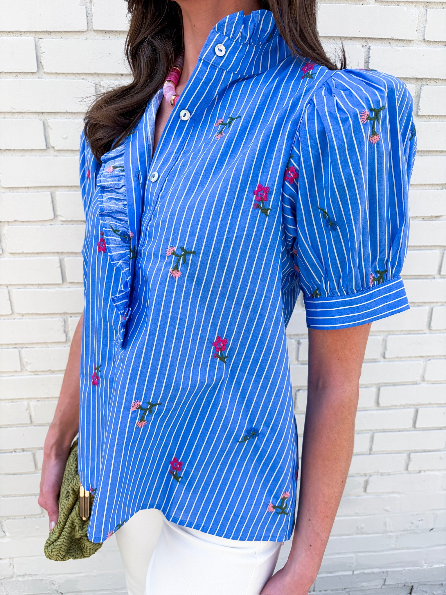 Floral Ease Puff Sleeve Top