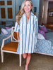 Jules Stripe Shirt Dress