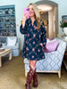 Country Fields Floral Mini Dress