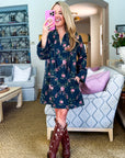 Country Fields Floral Mini Dress
