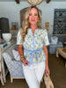 Southern Charm Floral Peplum Top