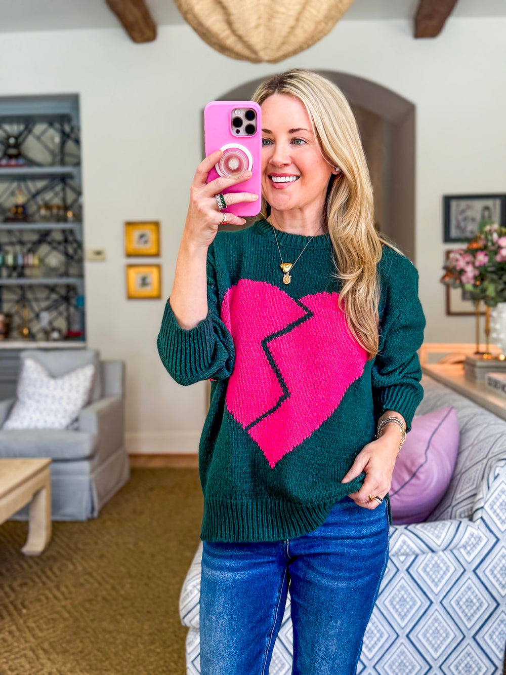 Broken Heart Relaxed Sweater