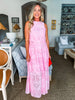 Wrapped in Romance Eyelet Skirt Set-Pink