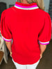 Summer Chill Top-Tomato Red