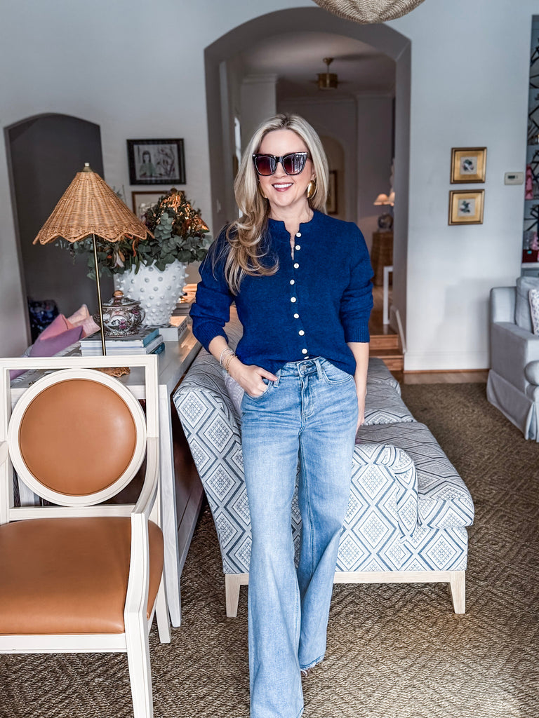 Cozy Nights Cardigan-Midnight Navy