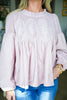 Orchard Picnic Lace Top-Mauve