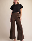 Maple Lane Knit Top- Black