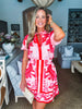 PREORDER: Vacation Babe Skirt Set-Red