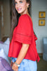 Scarlet Harvest Lace Top