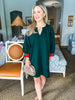 Designer Details Dress - Green