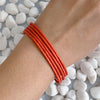 Color Bangle Set Of 5- Orange