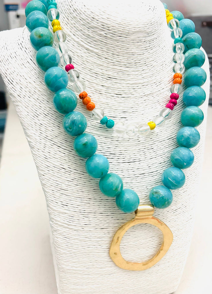 Rodeo Edit Necklace-Turquoise