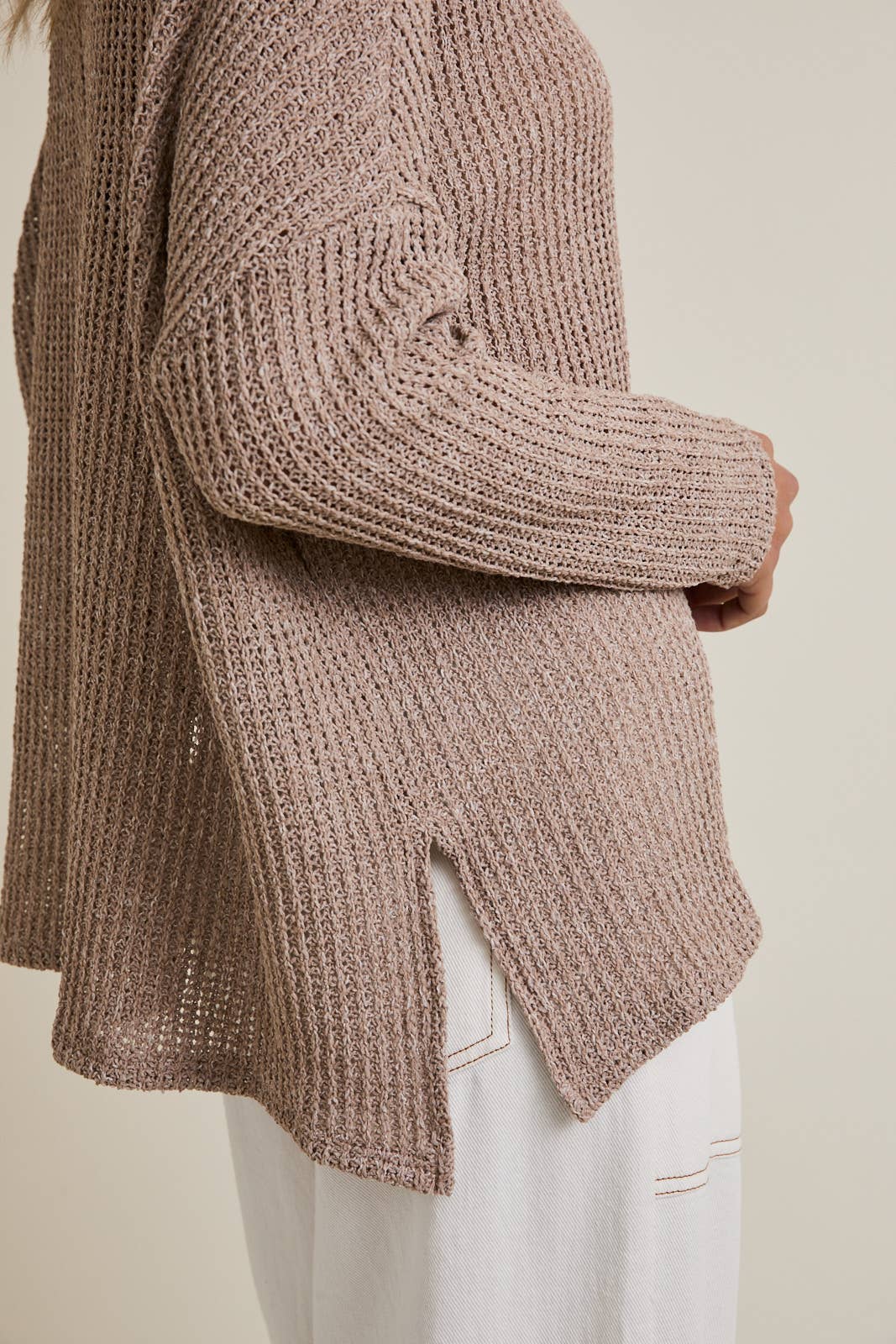 Love Luxe Knit Top-Oatmeal