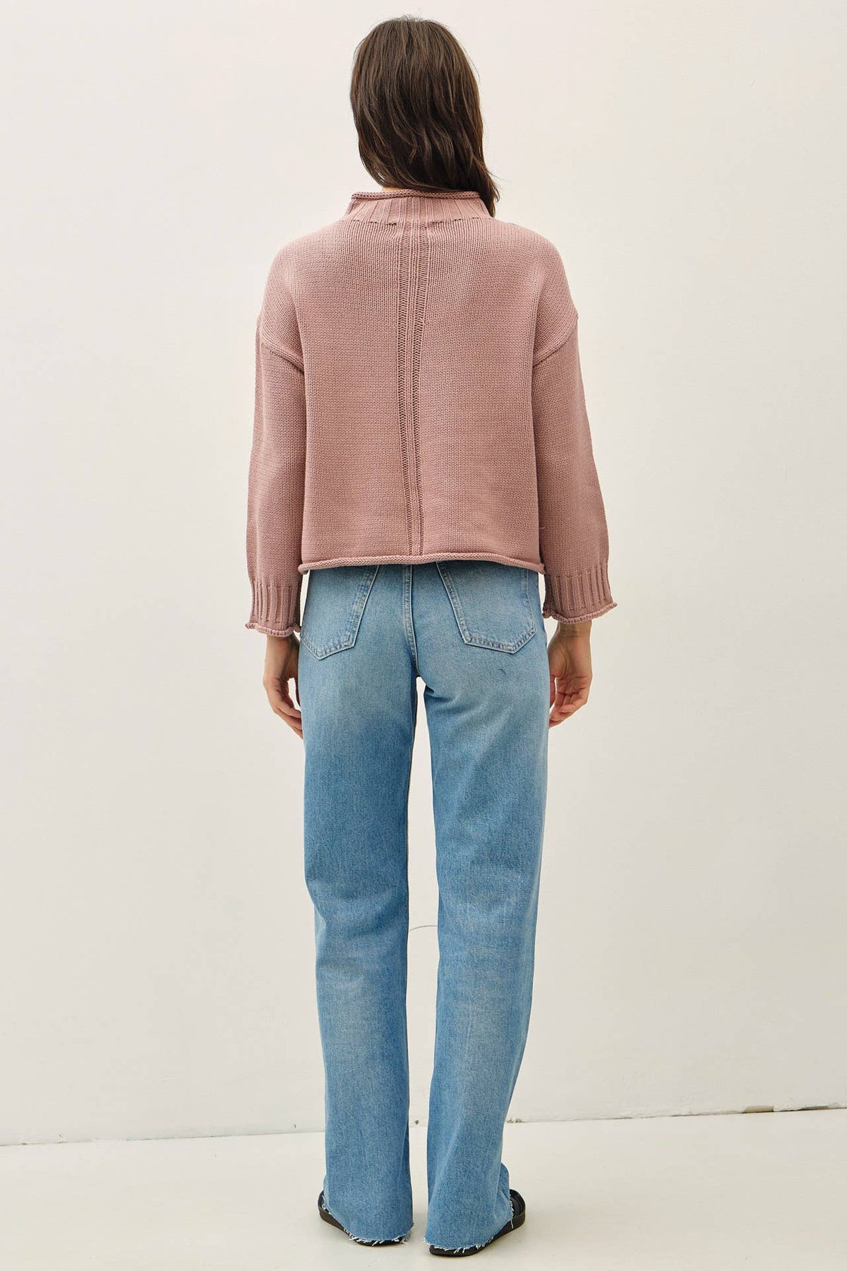 Downtown Girl Sweater-Mauve