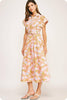 Lovely Garden Floral Midi Dress