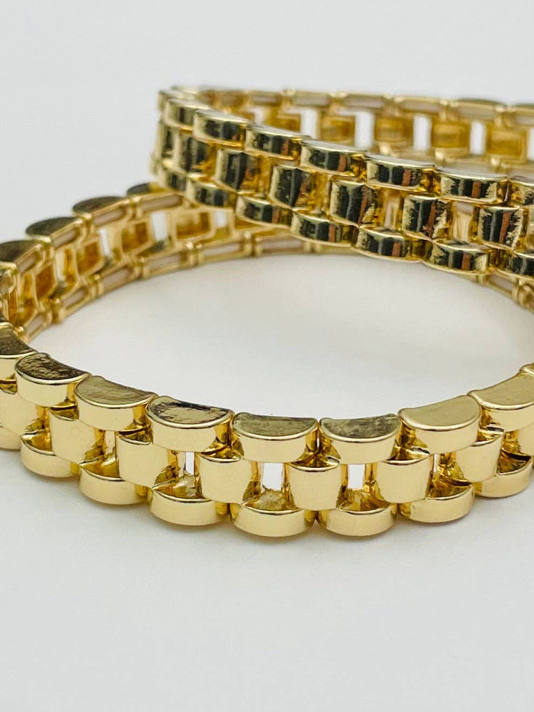 Watch Band Bracelet- Gold