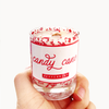 Mini Candy Cane Christmas Candle