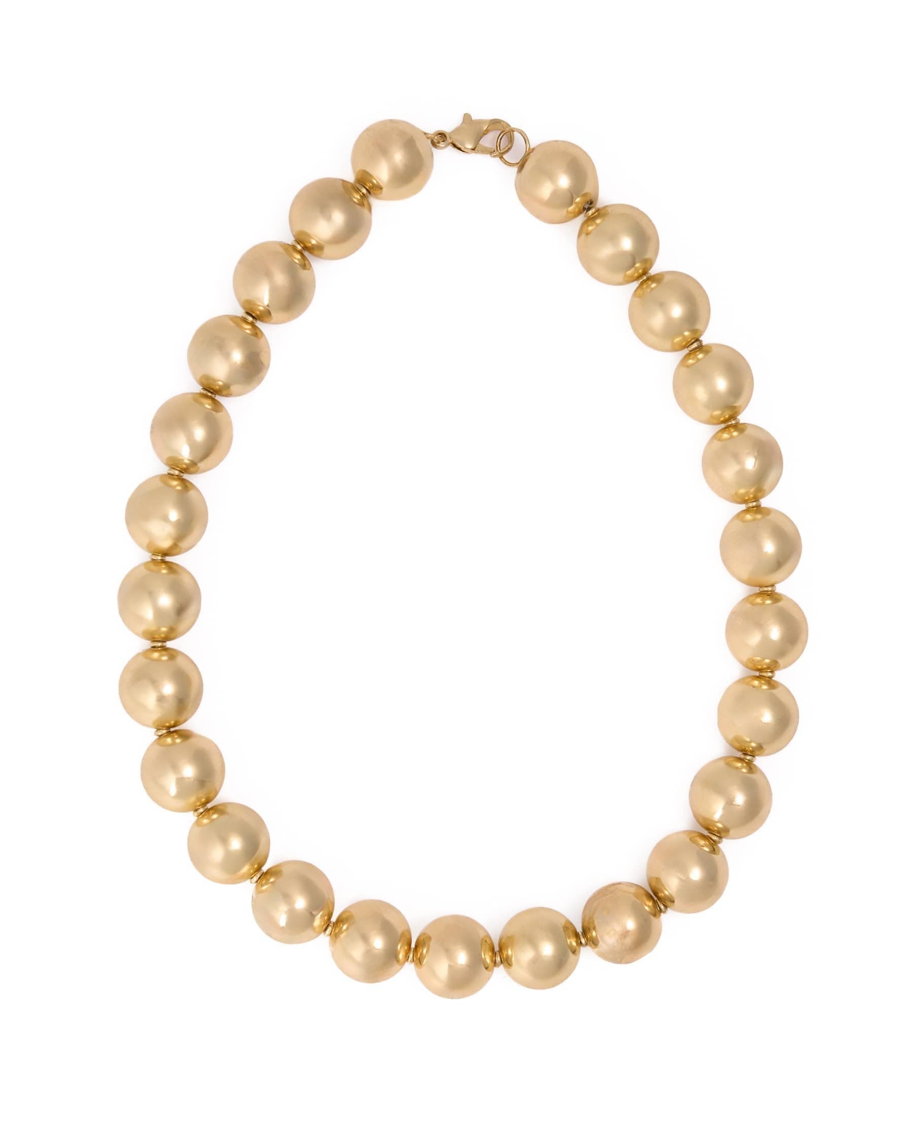 Iris Golden Bead Necklace