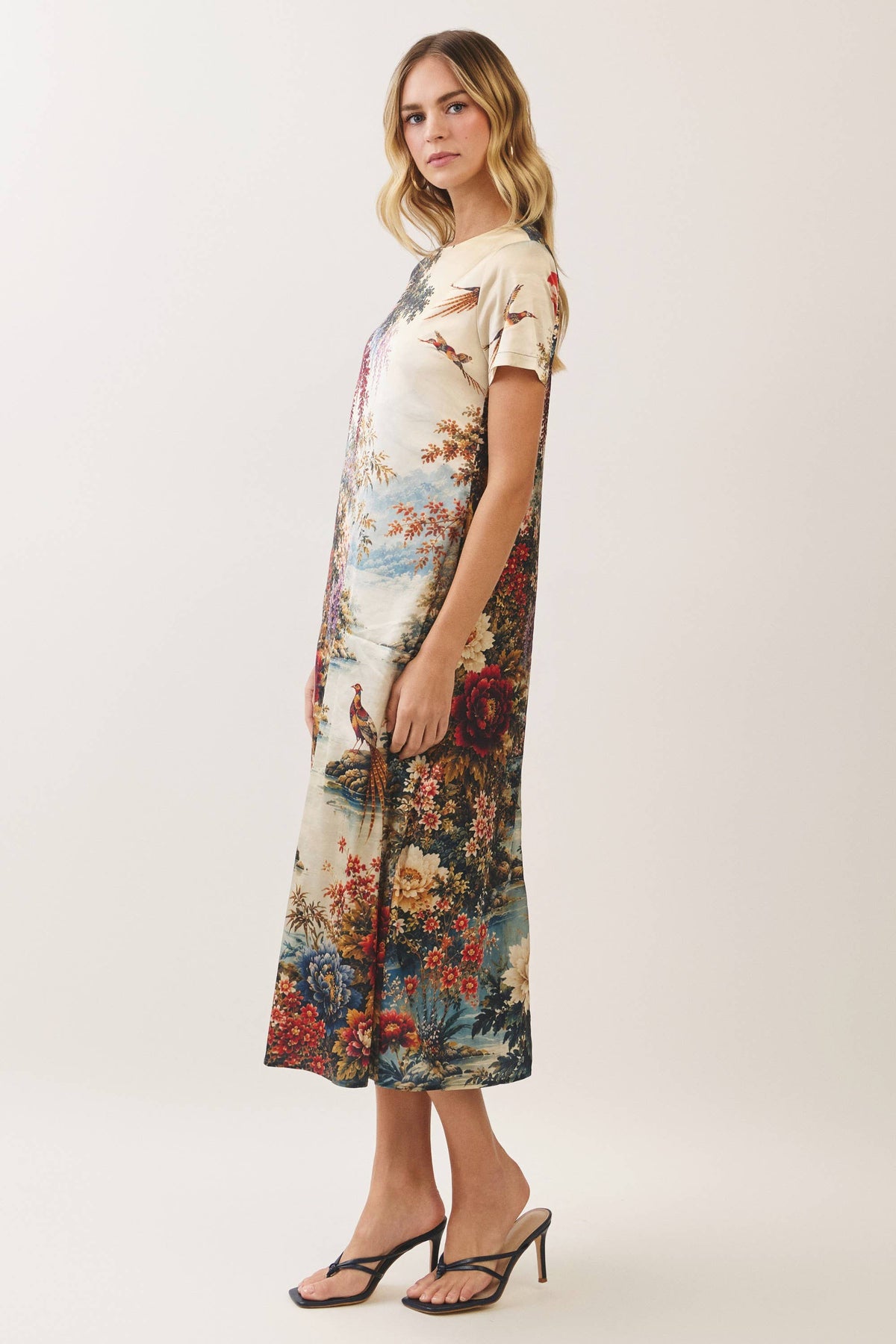Floral Vista Midi Dress