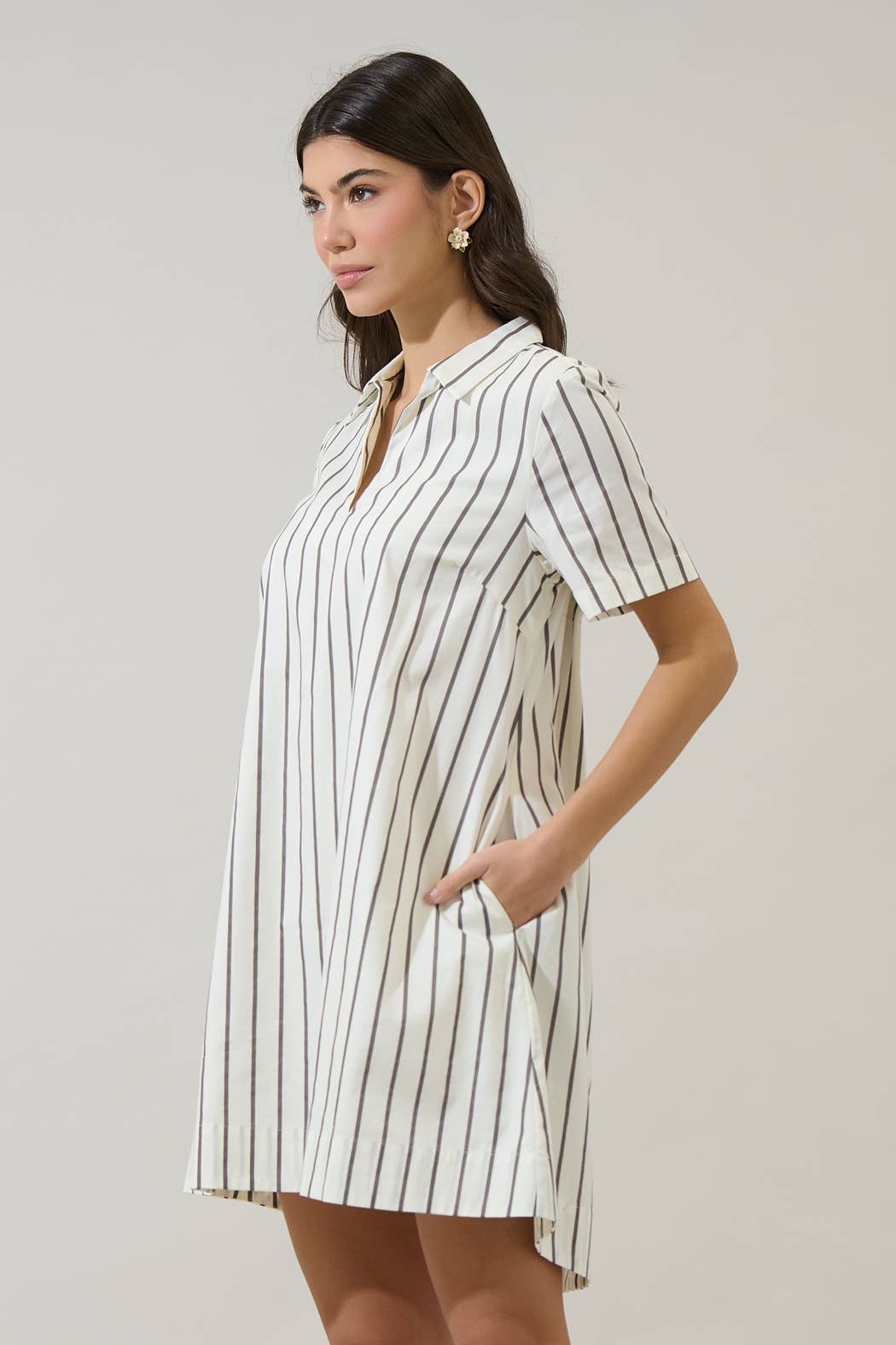 Kamara Striped Mini Dress