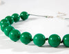 Boho Chunky Beaded Necklace-Green
