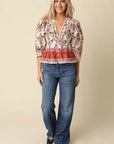 Rosita Floral Peplum Top