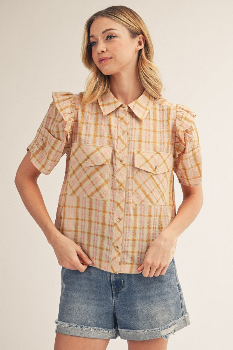 Aria Button Down Top