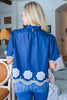 Bohemian Dreams Embroidered Top- Dark Navy