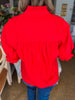 My Type Poplin Top-Red