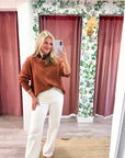 Falling Leaves Sweater-Camel