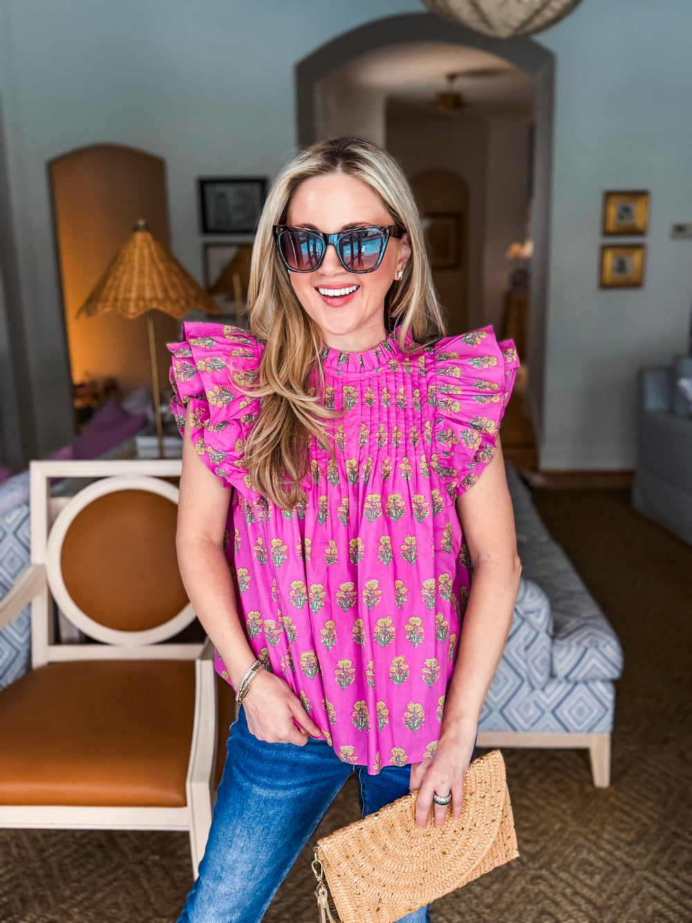 Spring Charm Floral Top