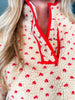 Heart Print Teddy Bear Jacket