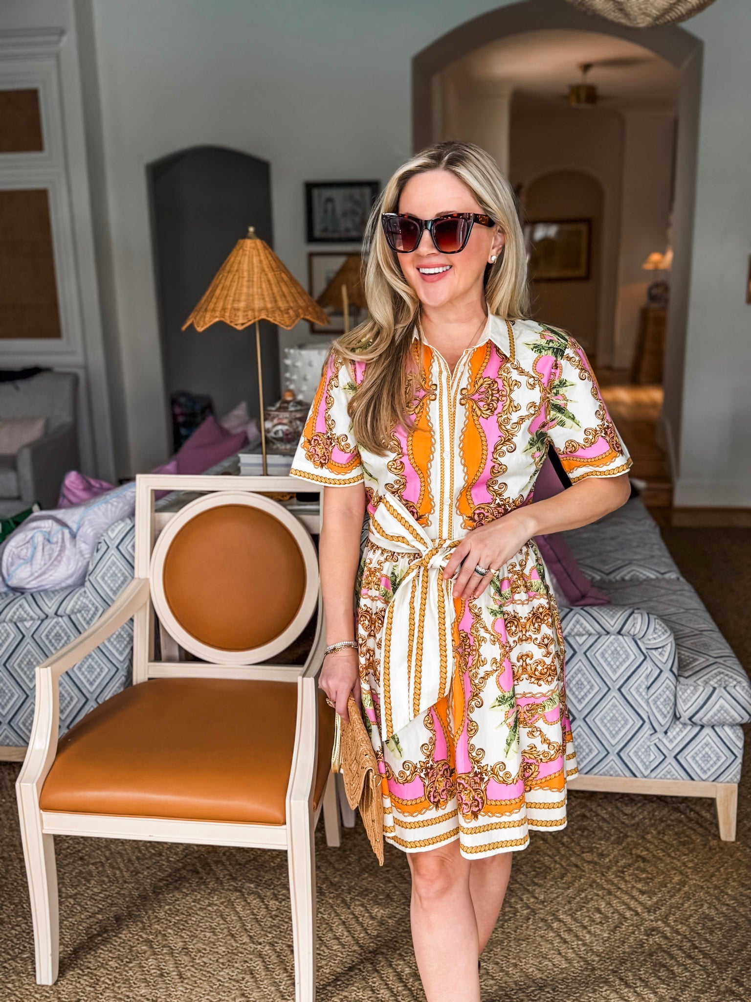 French Market Stroll Mini Dress