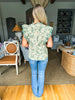 Elegant Approach Floral Top- Green