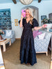 Arielle Jacquard Maxi Tiered Dress