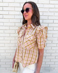 Aria Button Down Top