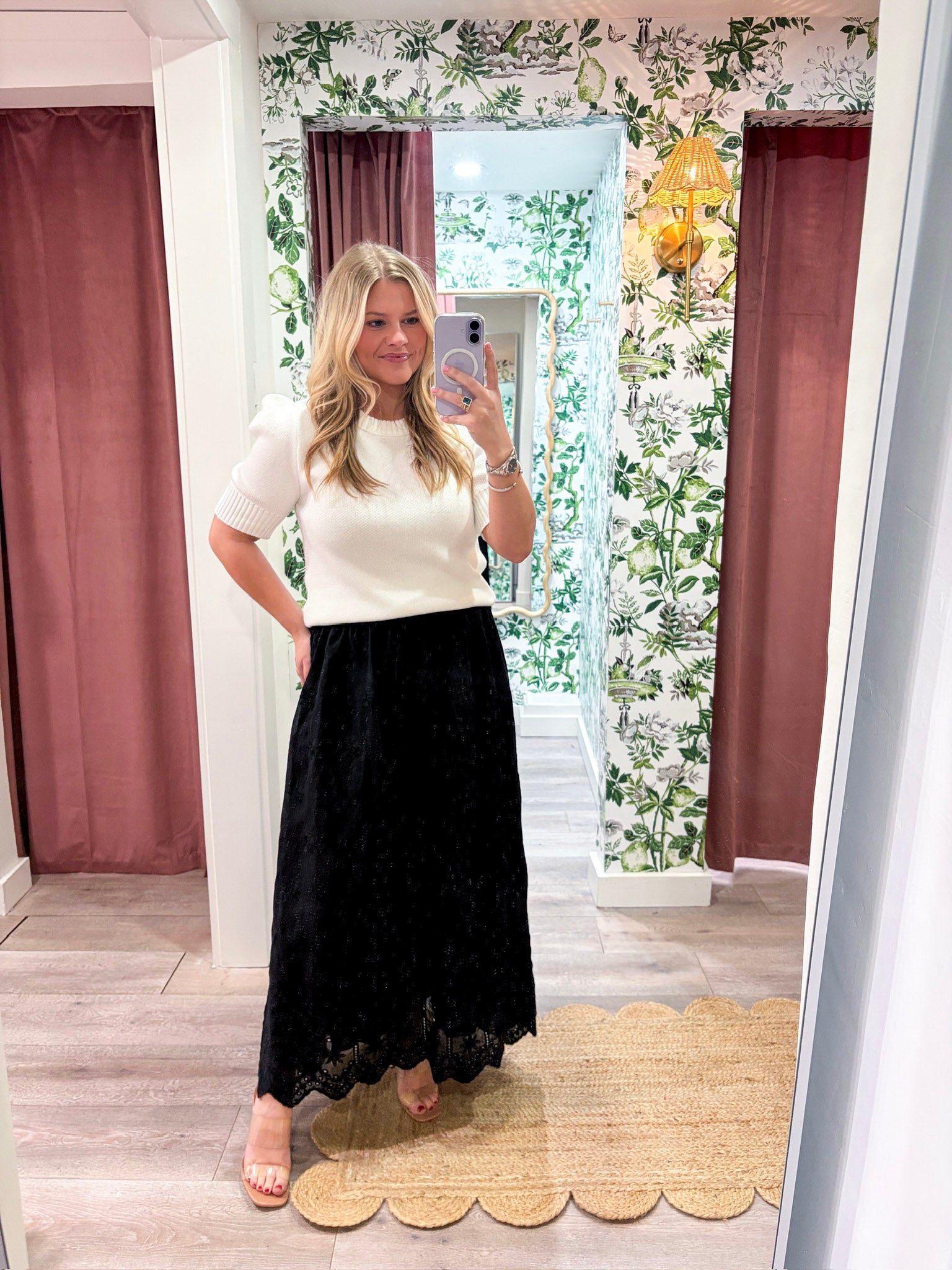Lady Luck Embroidered Skirt