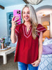 Country Moments Embroidered Top