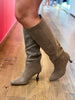 Sleek Lines Knee High Boot- Dark Taupe