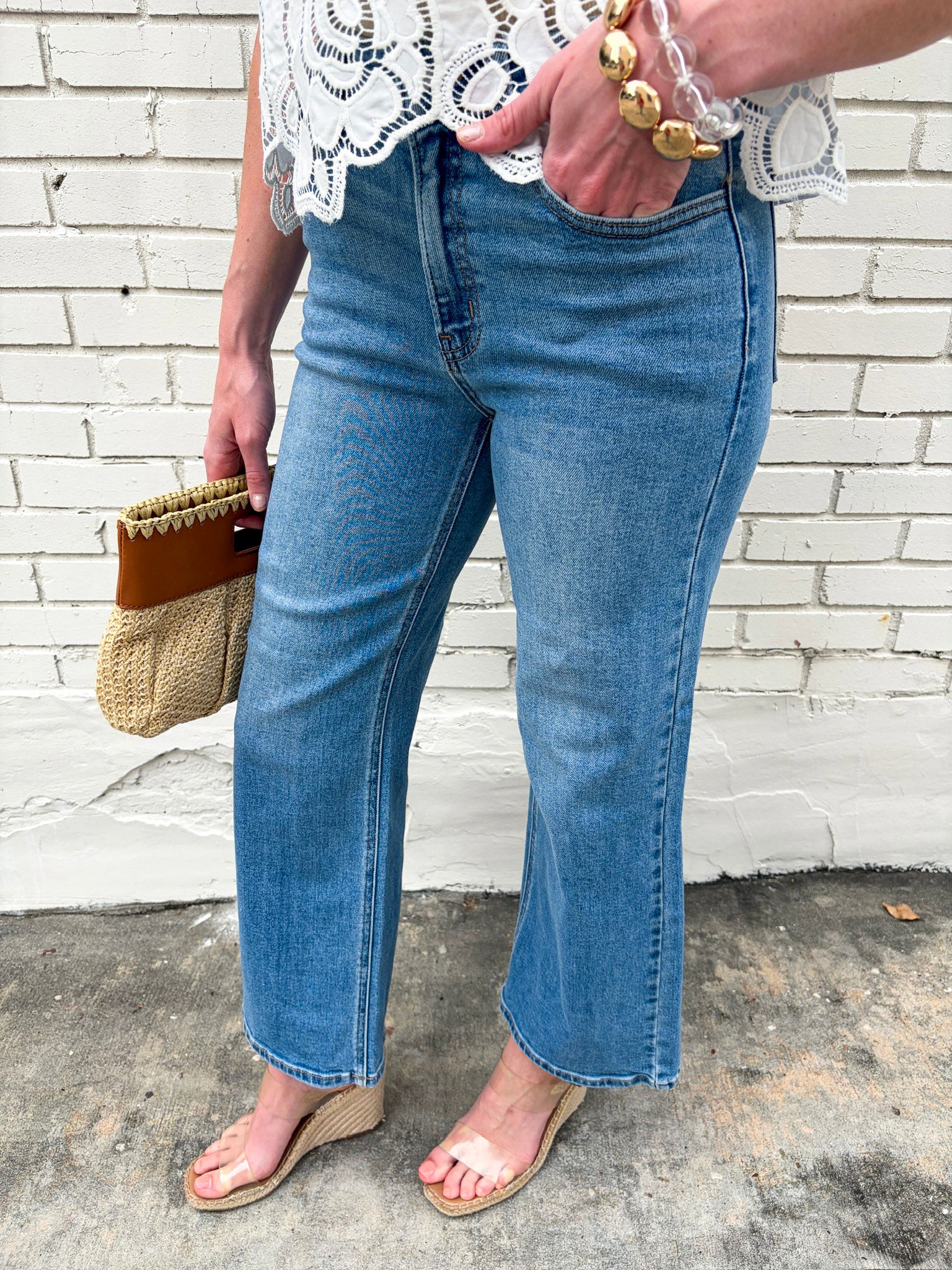 Just Right Wide Leg Jeans