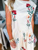 Picking Flowers Embroidered Skirt Set