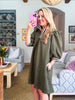 Out and About Jacquard Dress-Olive