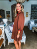 In the Details Dress-Brown