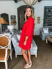 In the Details Dress-Red